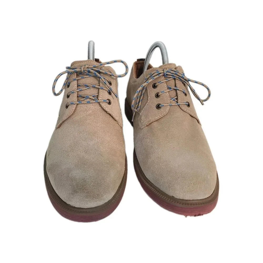 Florsheim Supacush Jr. Boys 7M Tan Suede Oxfords Comfortech Derby Shoes Preppy